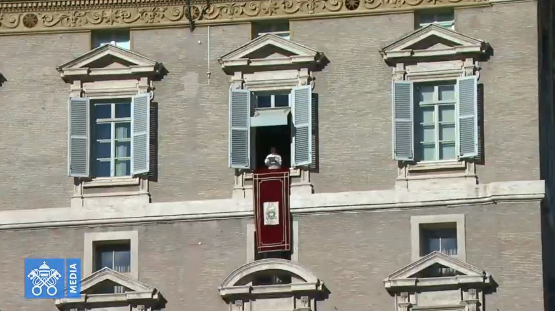 Angélus du 1er janvier 2019, capture Vatican Media
