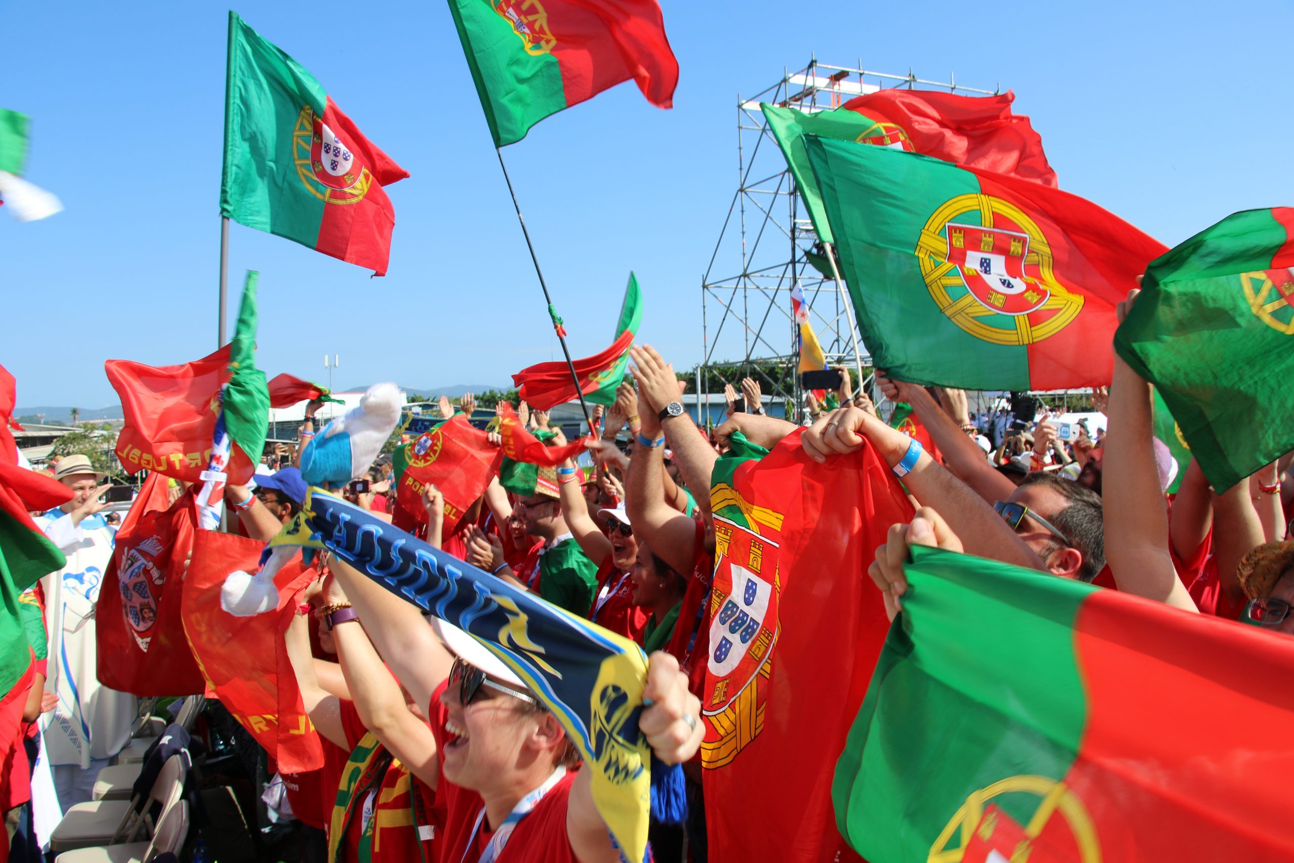 Liesse des jeunes du Portugal, Panama © Santuário de Fátima