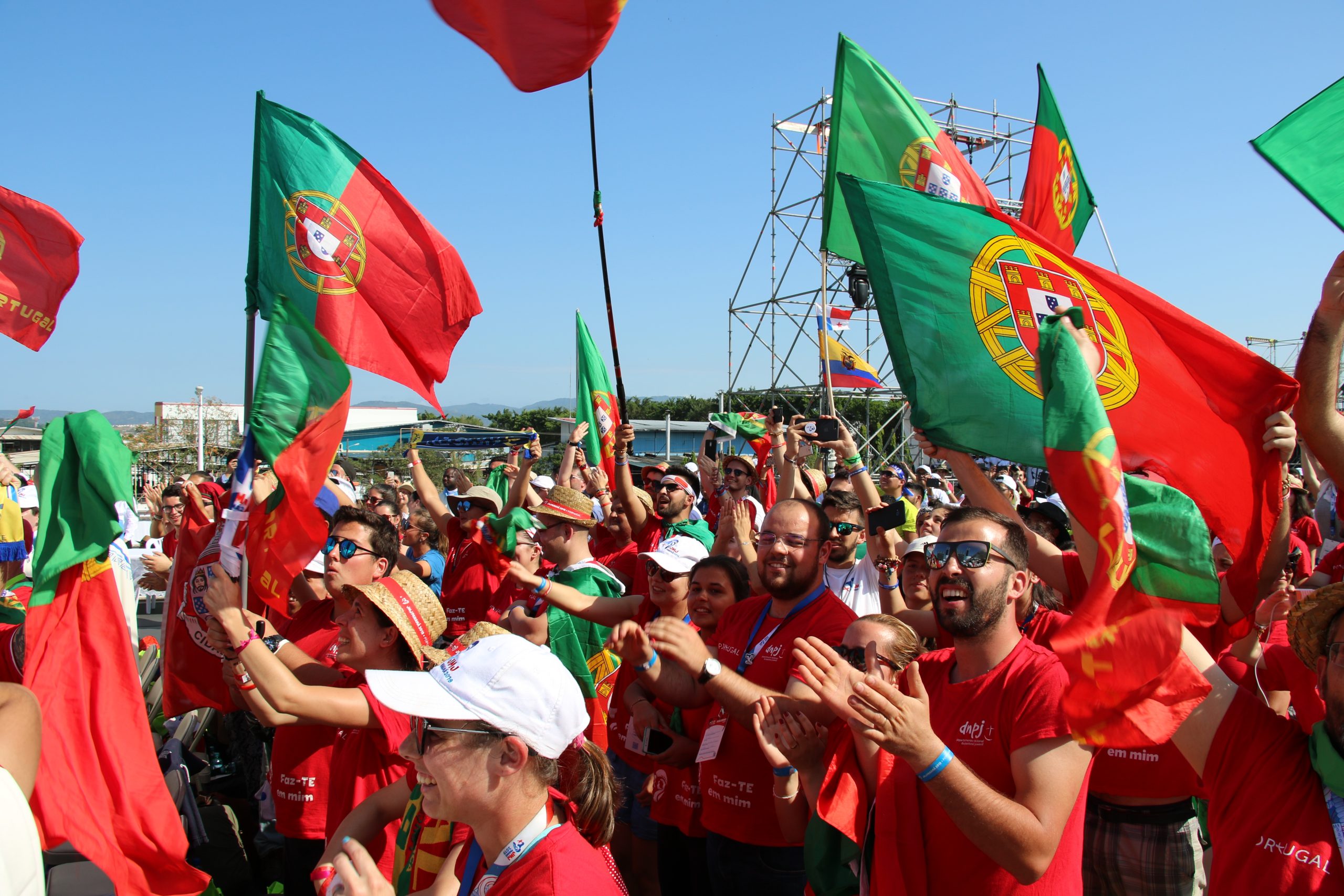 Liesse des jeunes du Portugal, Panama © Santuário de Fátima