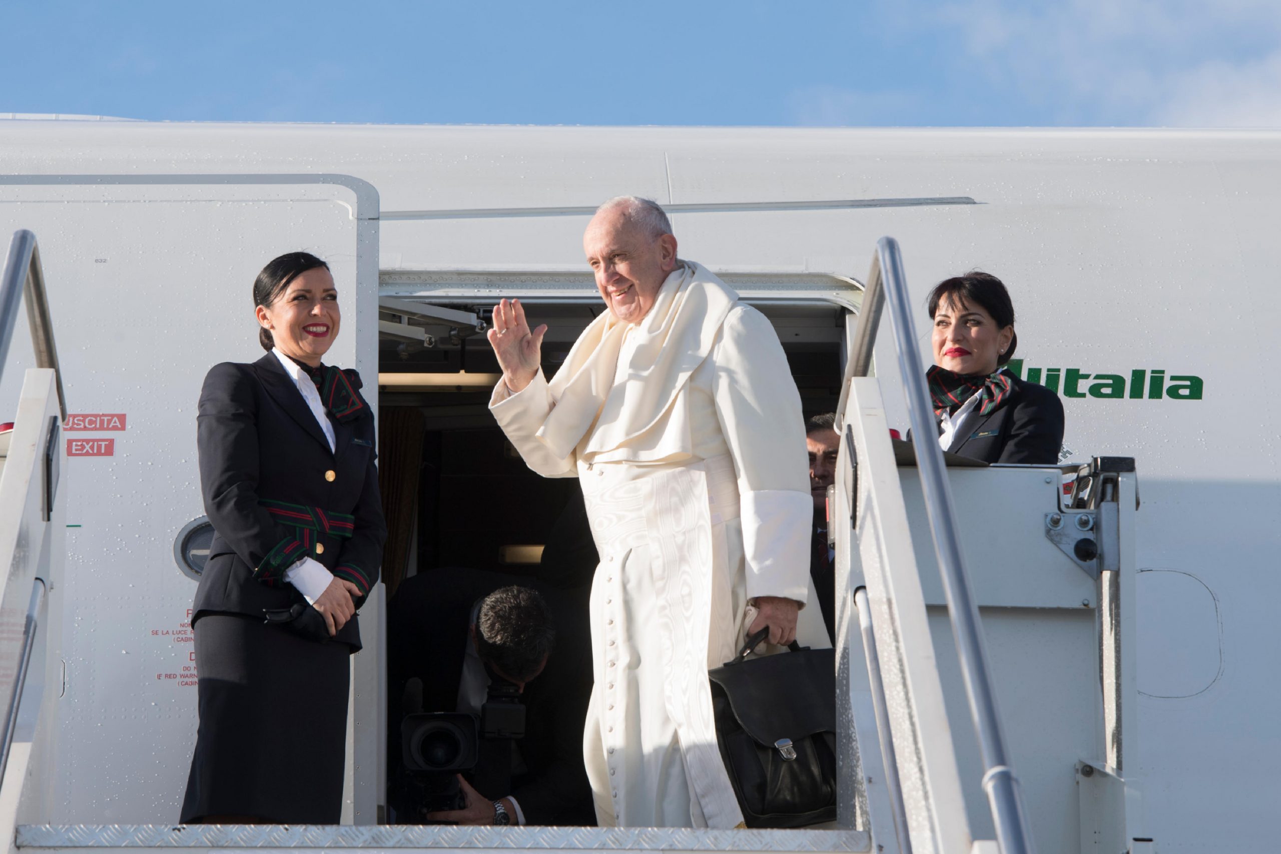 Vol avion de Rome au Panama pour les JMJ © Vatican News