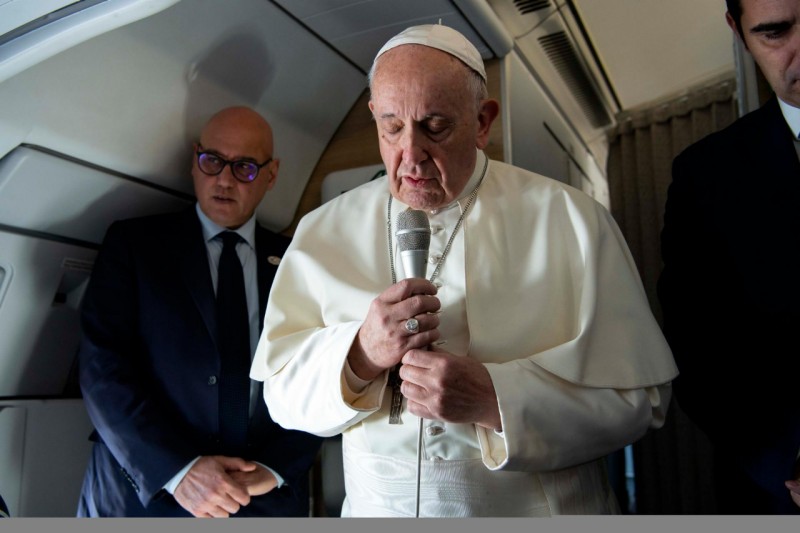 Avion Rome-Panama © Vatican Media