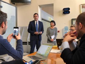 Alessandro Gisotti et Romilda Ferrauto @ ZENIT/Deborah Lubov