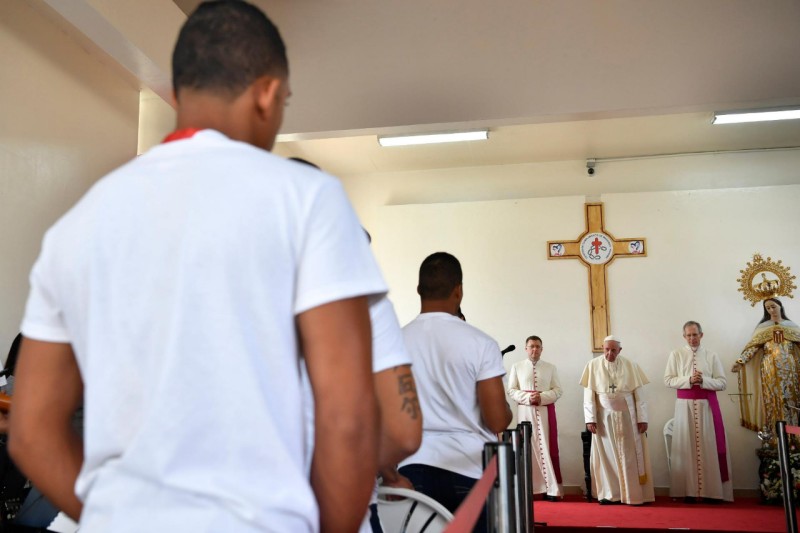 Jeunes prisonniers, Las Garzas de Pacora, Panama© Vatican Media