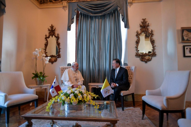 Président Varela du Panama © Vatican Media