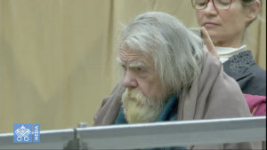 Michael Lonsdale et Anne Facérias @ Vatican Media