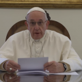Vidéo du pape pour le Congrès mondial sur la peine de mort, capture Vatican News