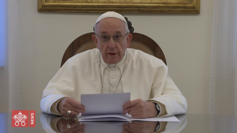 Vidéo du pape pour le Congrès mondial sur la peine de mort, capture Vatican News