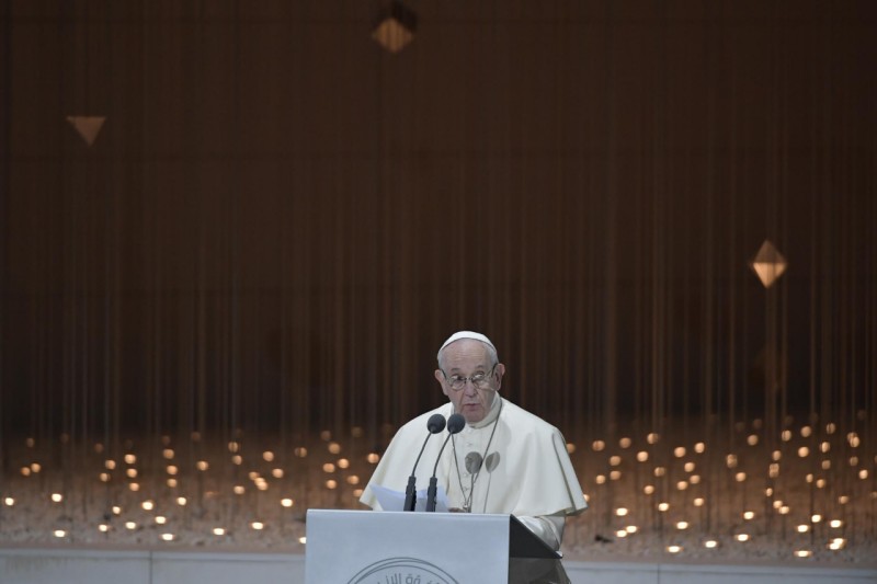 Discours d'Abou Dhabi © Vatican Media