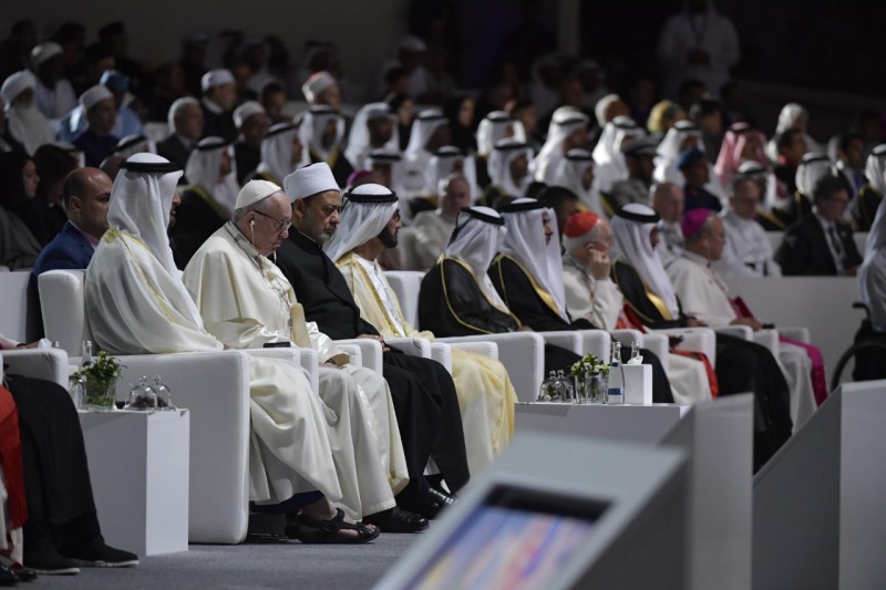 Au Founder's Memorial d'Abou Dhabi, 4 fév. 2019 (EAU) © Vatican Media