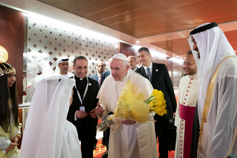 Arrivée à Abou Dhabi 3 février 2019 © Vatican Media