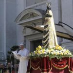 Parvis de la basilique de Lorette 25 mars 2019 © Vatican Media