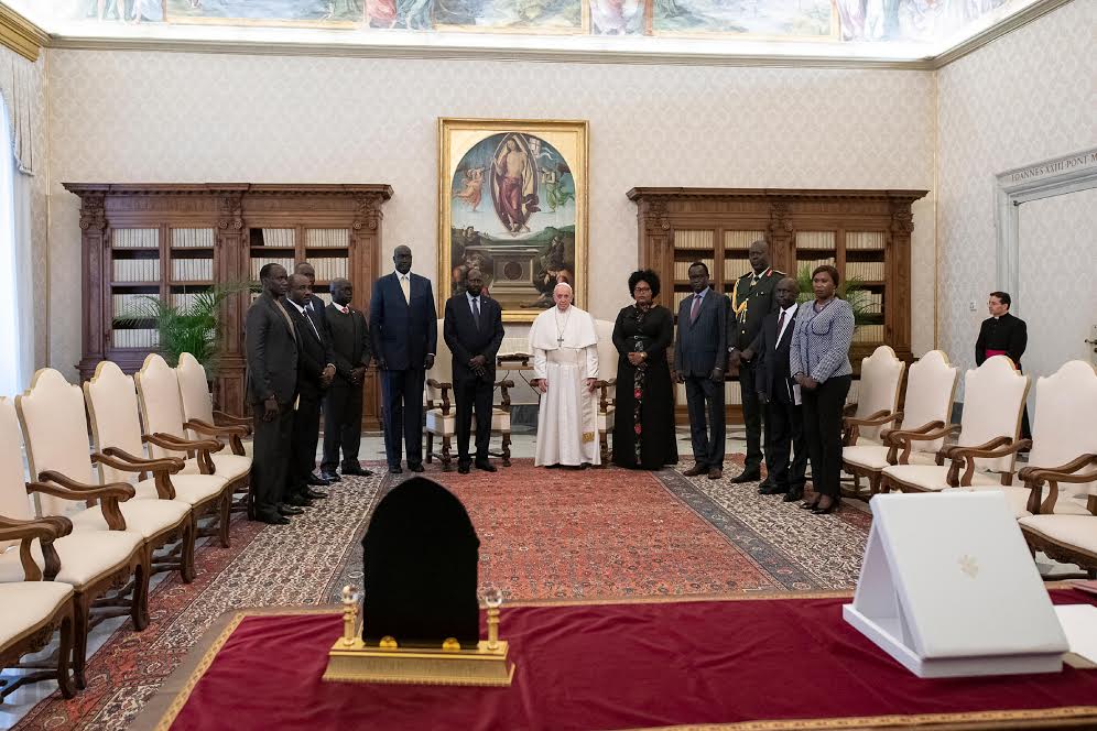 Visite du président du Soudan du Sud Salva Kiir Mayardit © Vatican Media