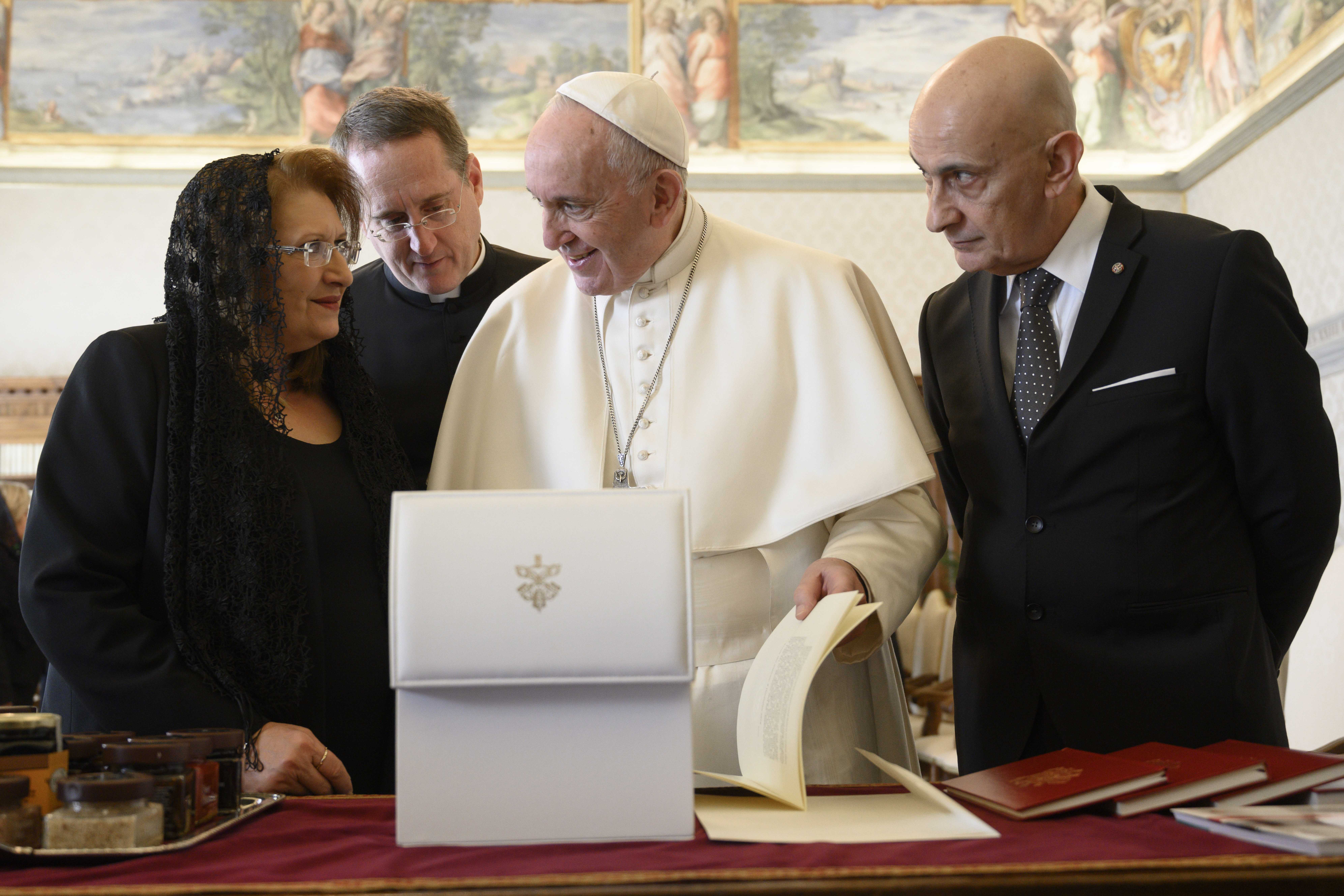 Marie-Louise Coleiro Preca, présidente de Malte © Vatican Media