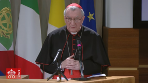 Card. Parolin, 150 ans du Bambino Gesù © capture de Zenit / Vatican News