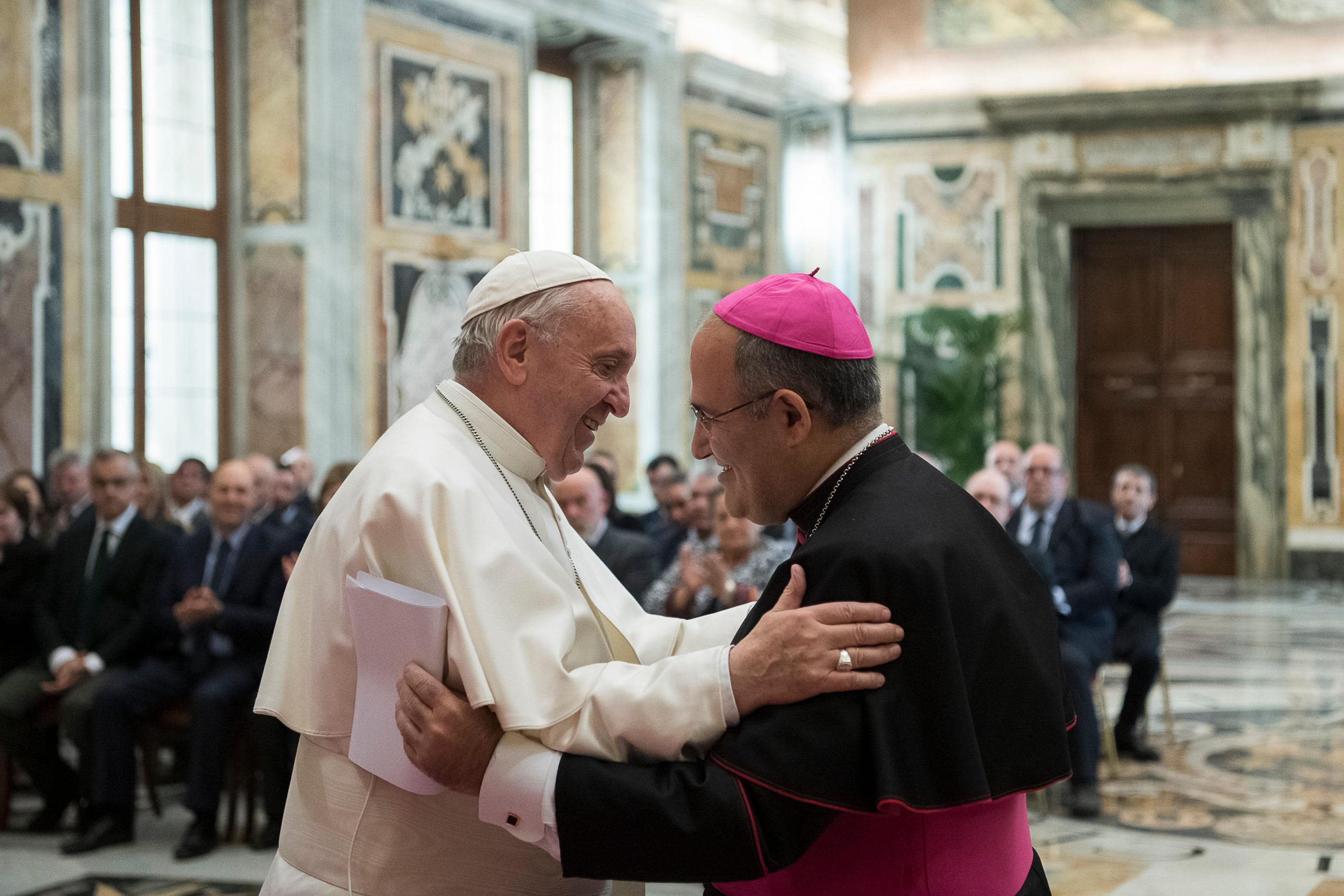 Audience aux Archives secrètes du Vatican © Vatican Media
