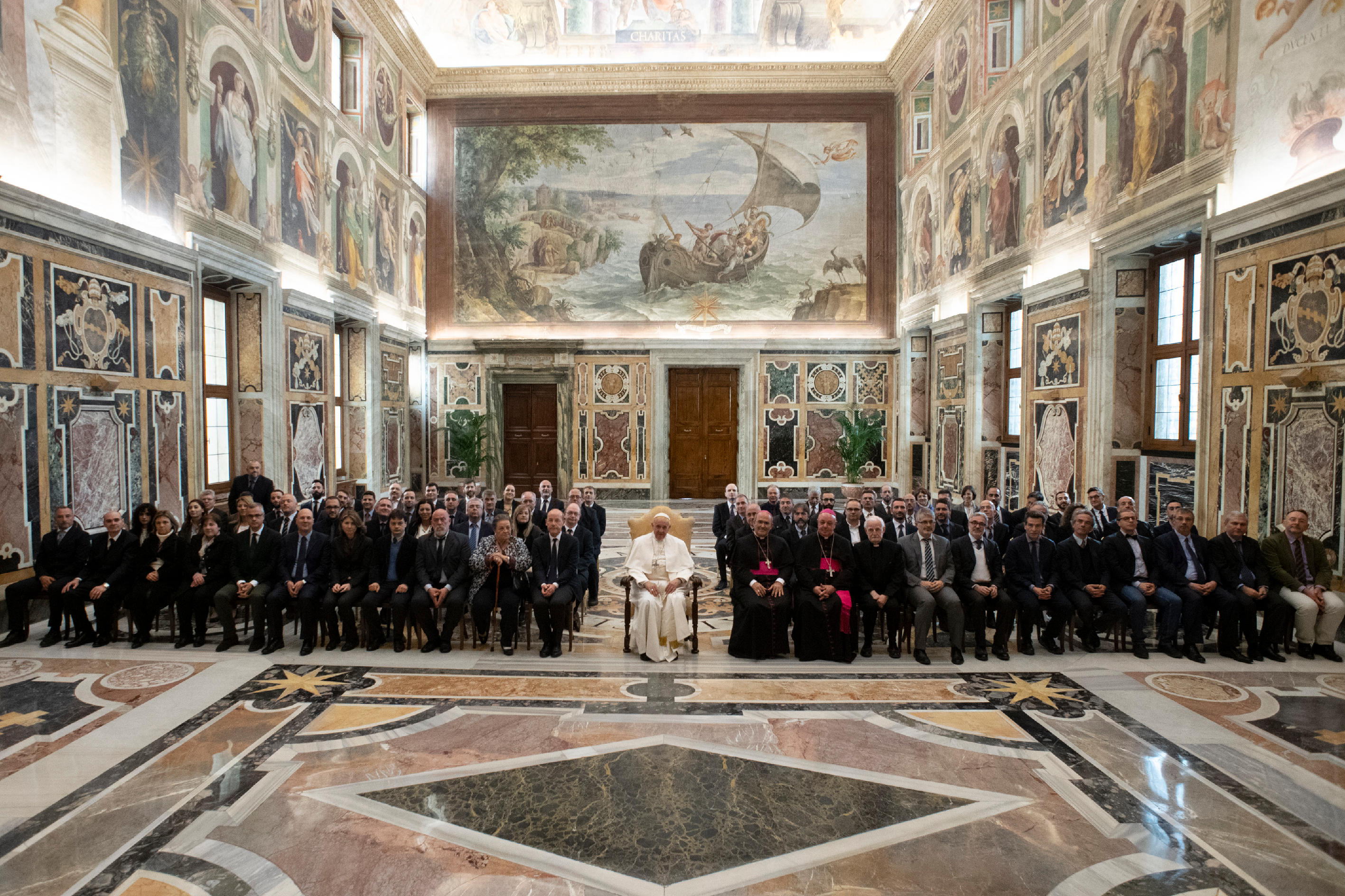 Audience aux Archives secrètes du Vatican © Vatican Media