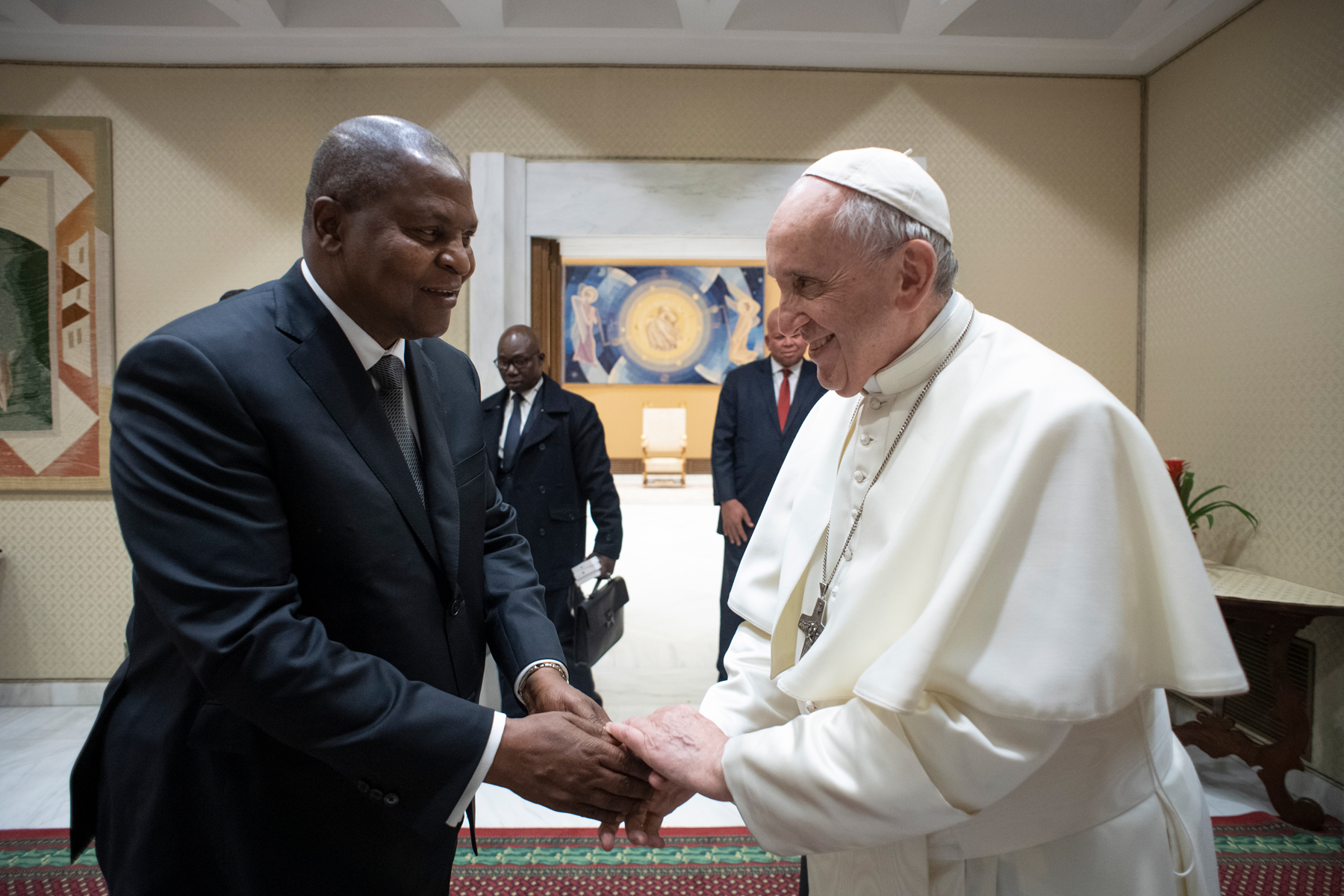 Faustin Archange Touadera, président de la République centrafricaine © Vatican Media