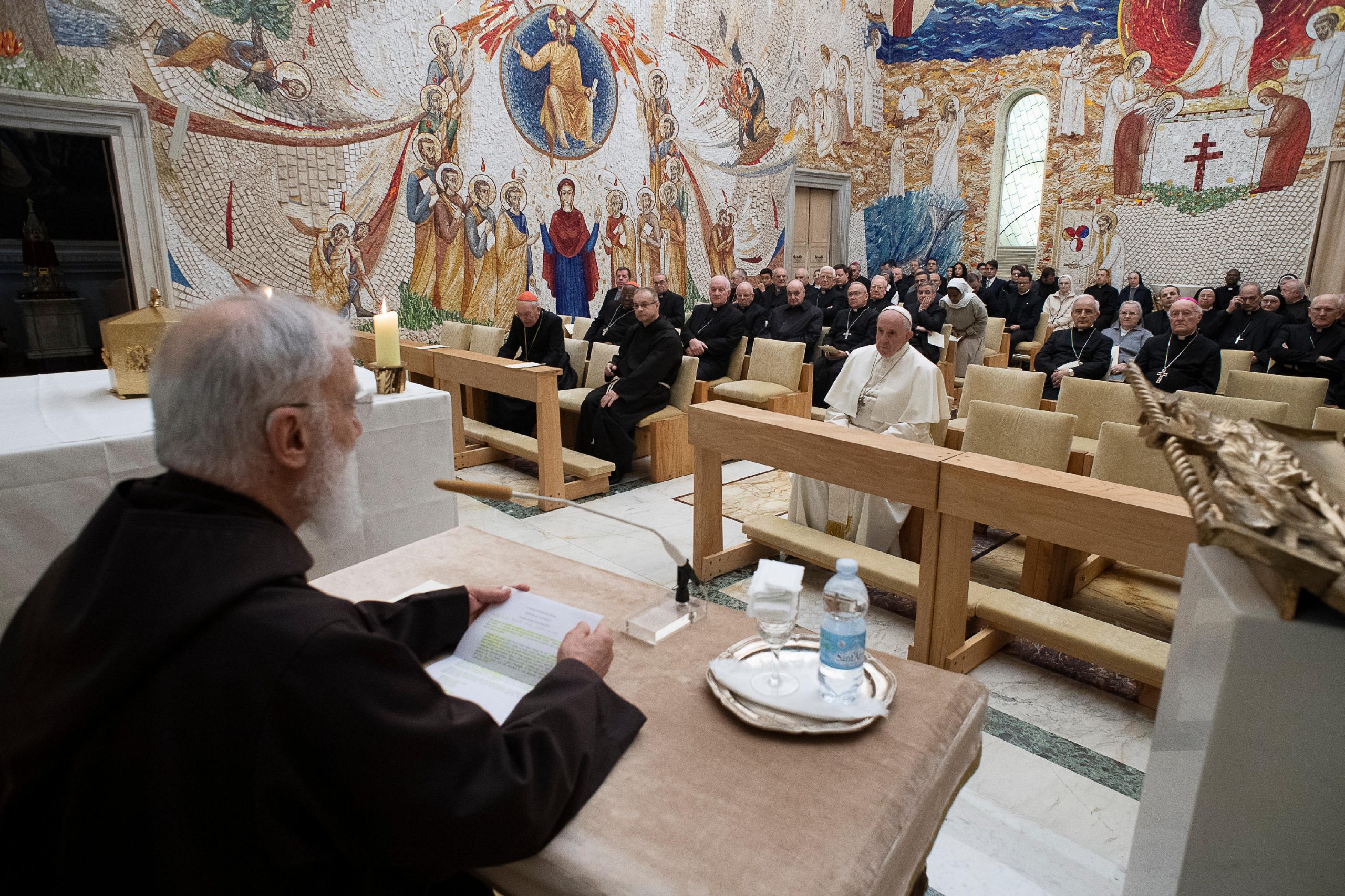 Prédication de carême du p. Cantalamessa, 2019 © Vatican Media