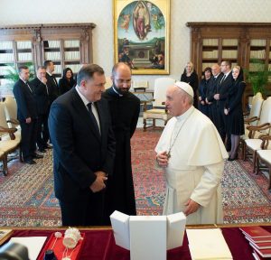 Milorad Dodik, président de la Présidence collégiale de la Bosnie-Herzégovine © Vatican Media
