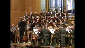 Vladimir Fedoseïev dirige la "Passion selon S. Matthieu" du métropolite Hilarion @ Santa Cecilia, Rome 2007