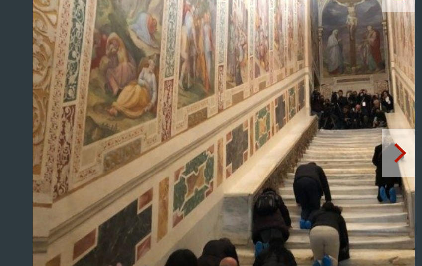 Escalier Saint de Rome © Vatican News