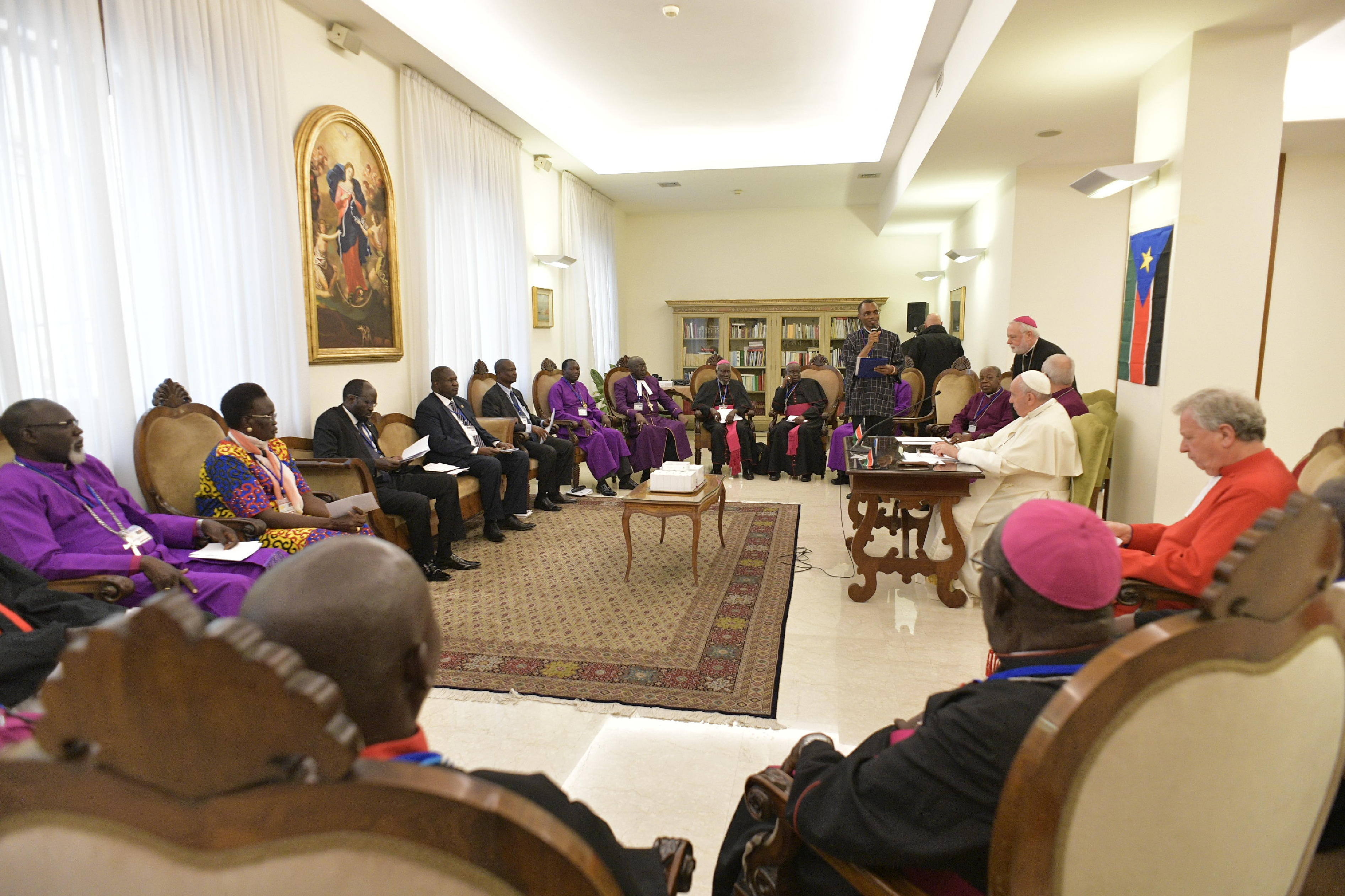Leaders du Soudan du Sud © Vatican Media