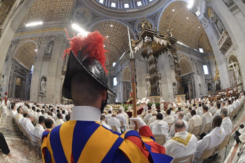 Messe chrismale à St Pierre, 18 avril 2019 © Vatican Media
