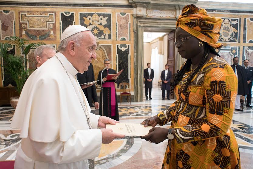 Mme Filomena Mendes Mascarenhas Tipote (Guinée-Bissau), 23 mai 2019 © Vatican Media
