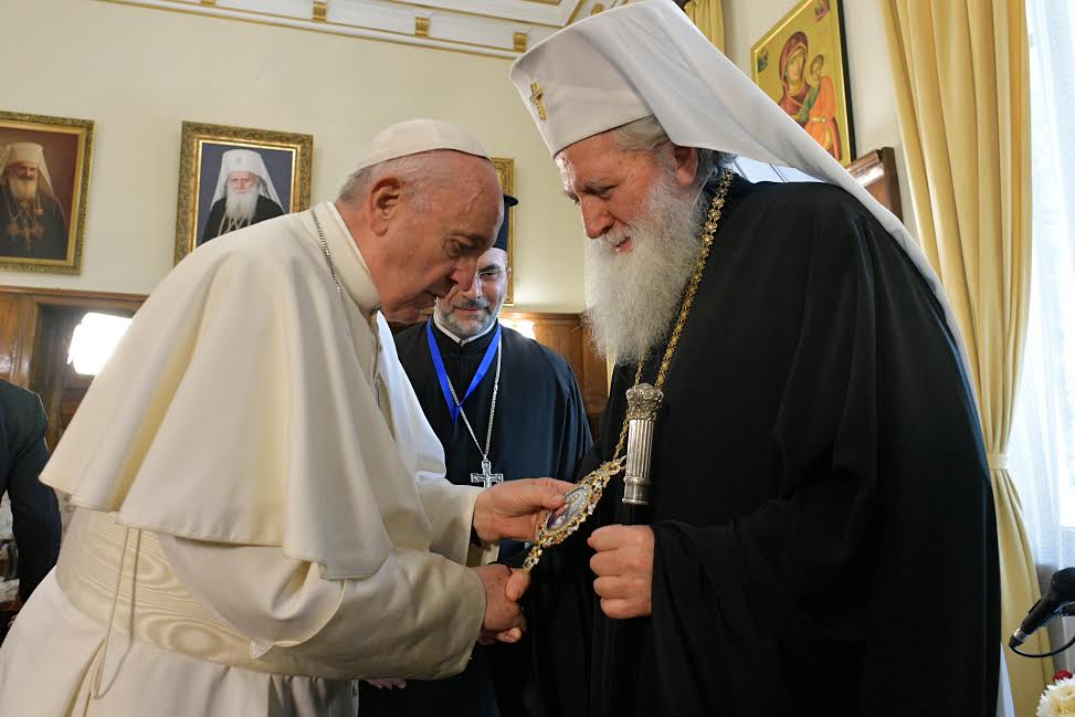 Visite au patriarche Néophyte (Bulgarie), 5 mai 2019 © Vatican Media
