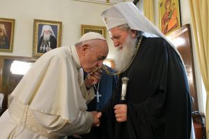 Visite au patriarche Néophyte (Bulgarie), 5 mai 2019 © Vatican Media
