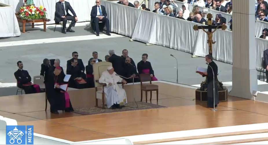 Audience générale du 22 mai 2019, capture Vatican Media
