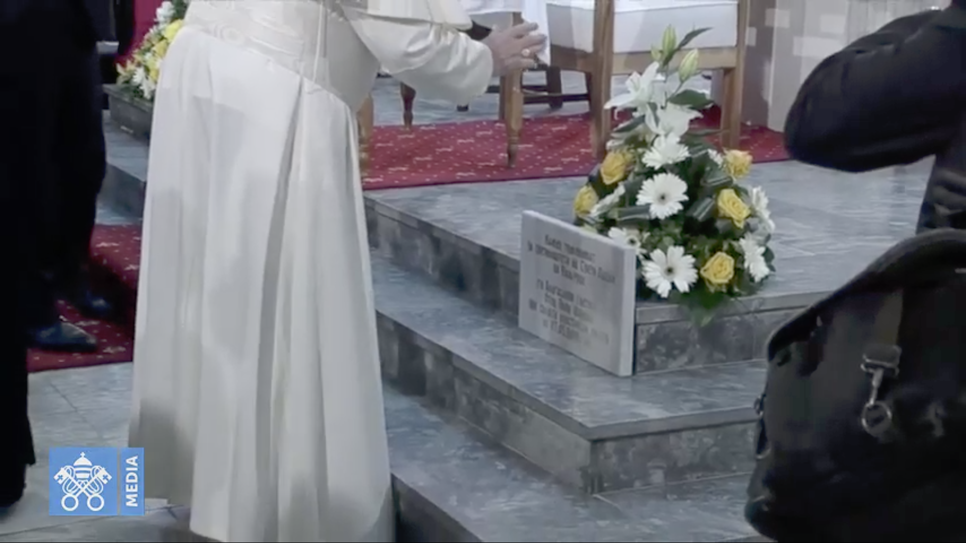 Bénédiction de la première pierre d'une nouvelle église, cathédrale de Skopje (Macédoine du Nord) @ Vatican Media