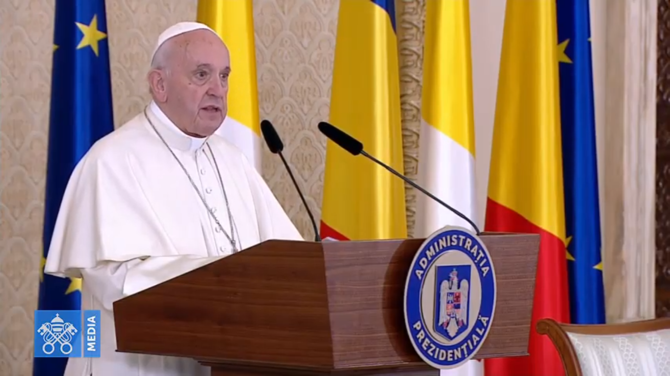 Premier discours en Roumanie @ Vatican Media
