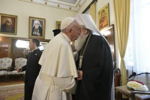 Visite au patriarche Néophyte (Bulgarie), 5 mai 2019 © Vatican Media
