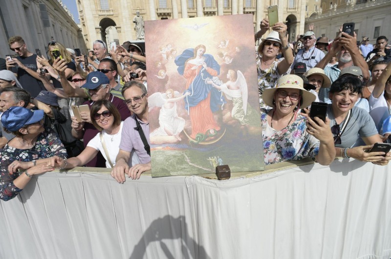 Marie qui défait les noeuds, audience générale du 12 juin 2019 © Vatican Media