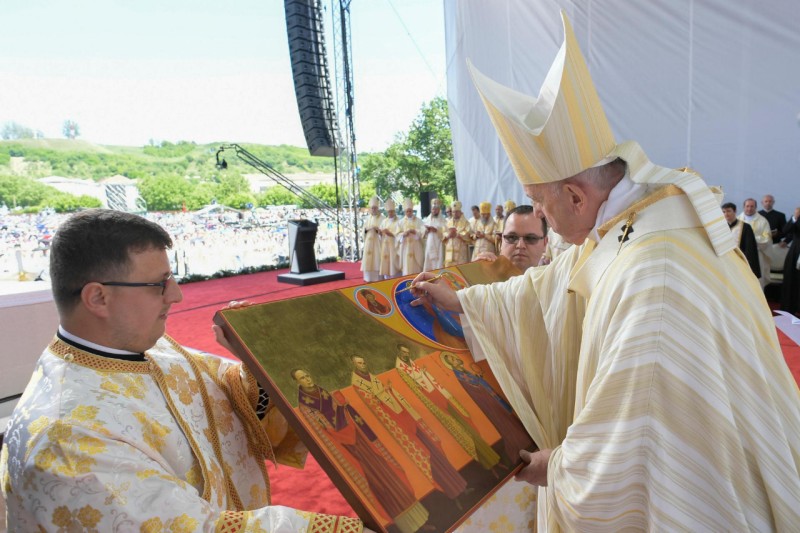 Blaj, Roumanie, divine liturgie pour la béatification de 7 évêques martyrs gréco-catholiques © Vatican Media