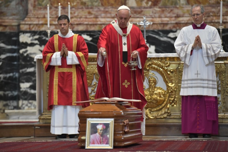 Funérailles de Mgr Léon Kalenga Badikebele, 15 juin 2019 © Vatican Media