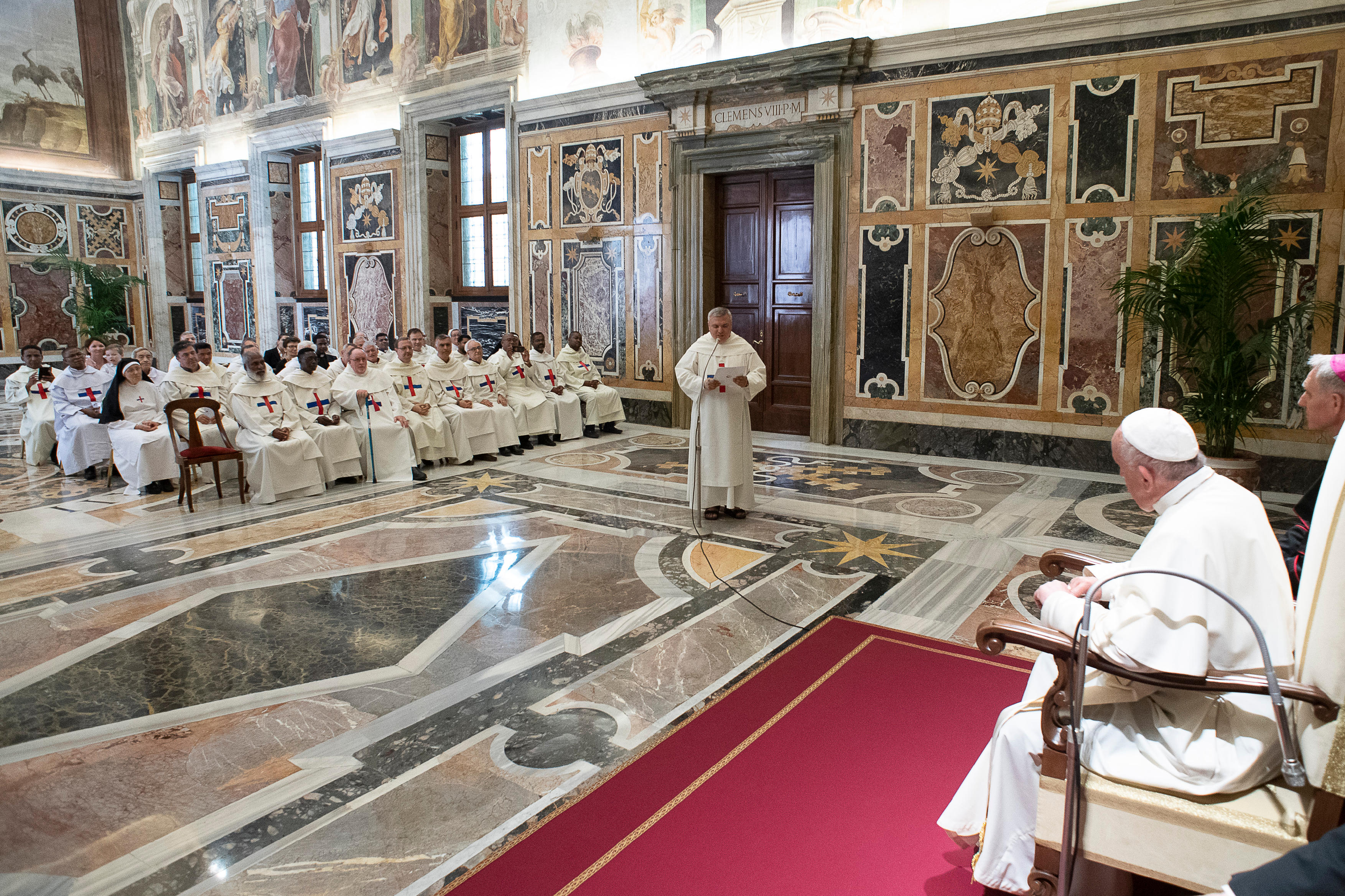 Audience aux religieux Trinitaires © Vatican Media
