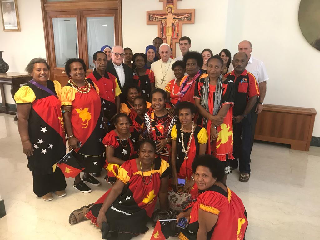 Pèlerins de Papouasie-Nouvelle-Guinée © Vatican Media