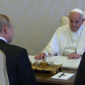 Vladimir Poutine, capture Vatican Media