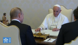 Vladimir Poutine, capture Vatican Media