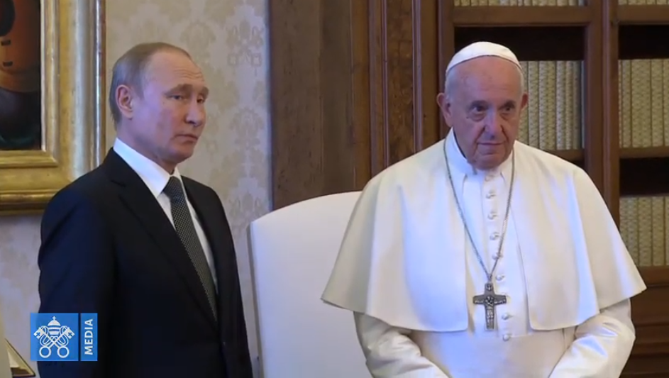 Vladimir Poutine, capture Vatican Media