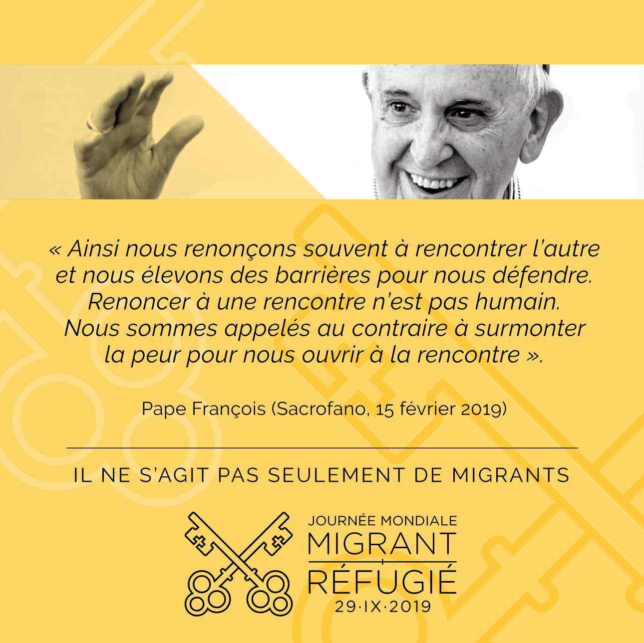 Pape François, campagne migration