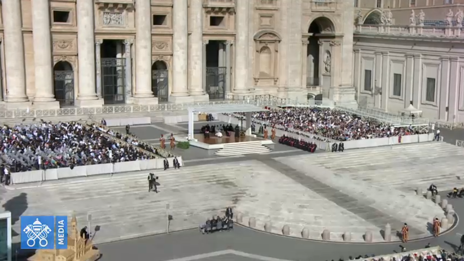 Audience générale du 25 septembre 2019, capture Vatican Media