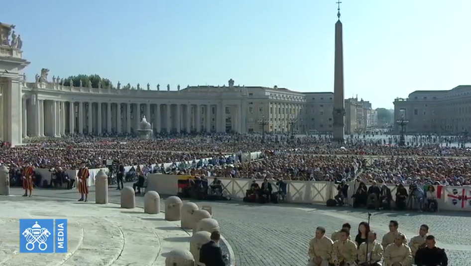 Audience générale du 18 septembre 2019, capture Vatican Media