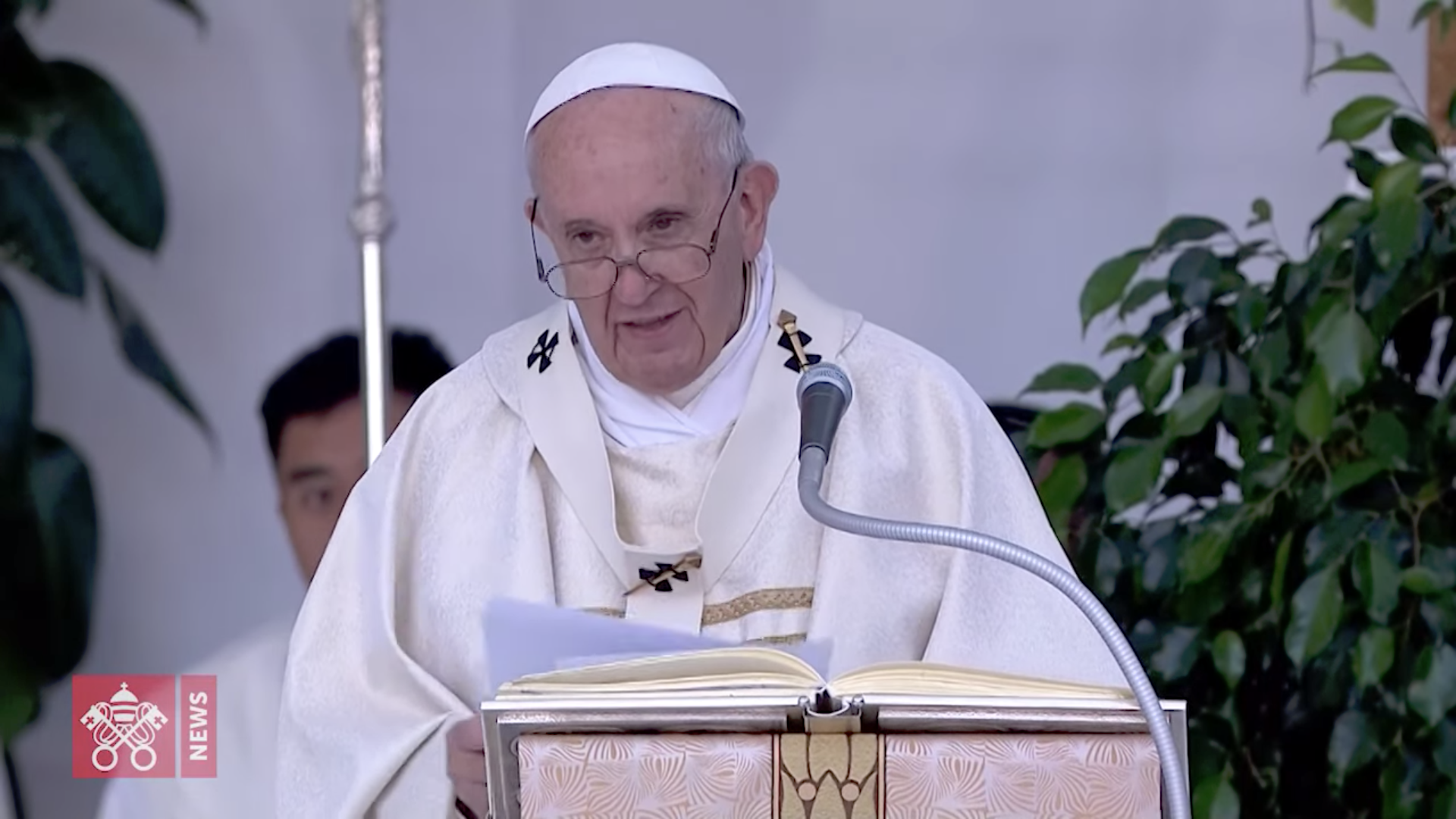 Messe à Albano, le 21 sept. 2019, capture @ Vatican Media