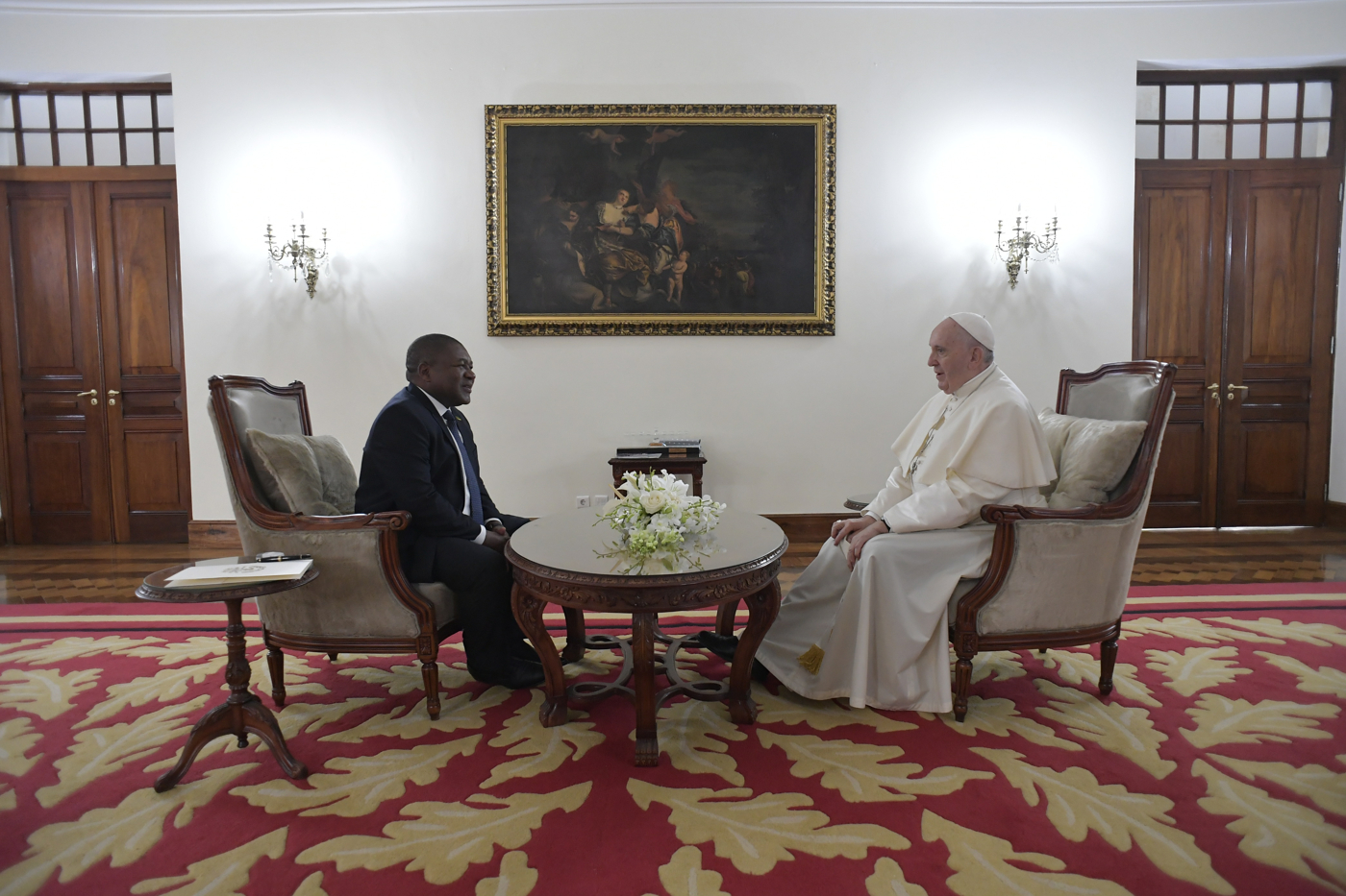 Président du Mozambique Filipe Jacinto Nyusi © Vatican Media