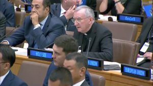 Le card. Parolin à l'ONU © Holy See Mission