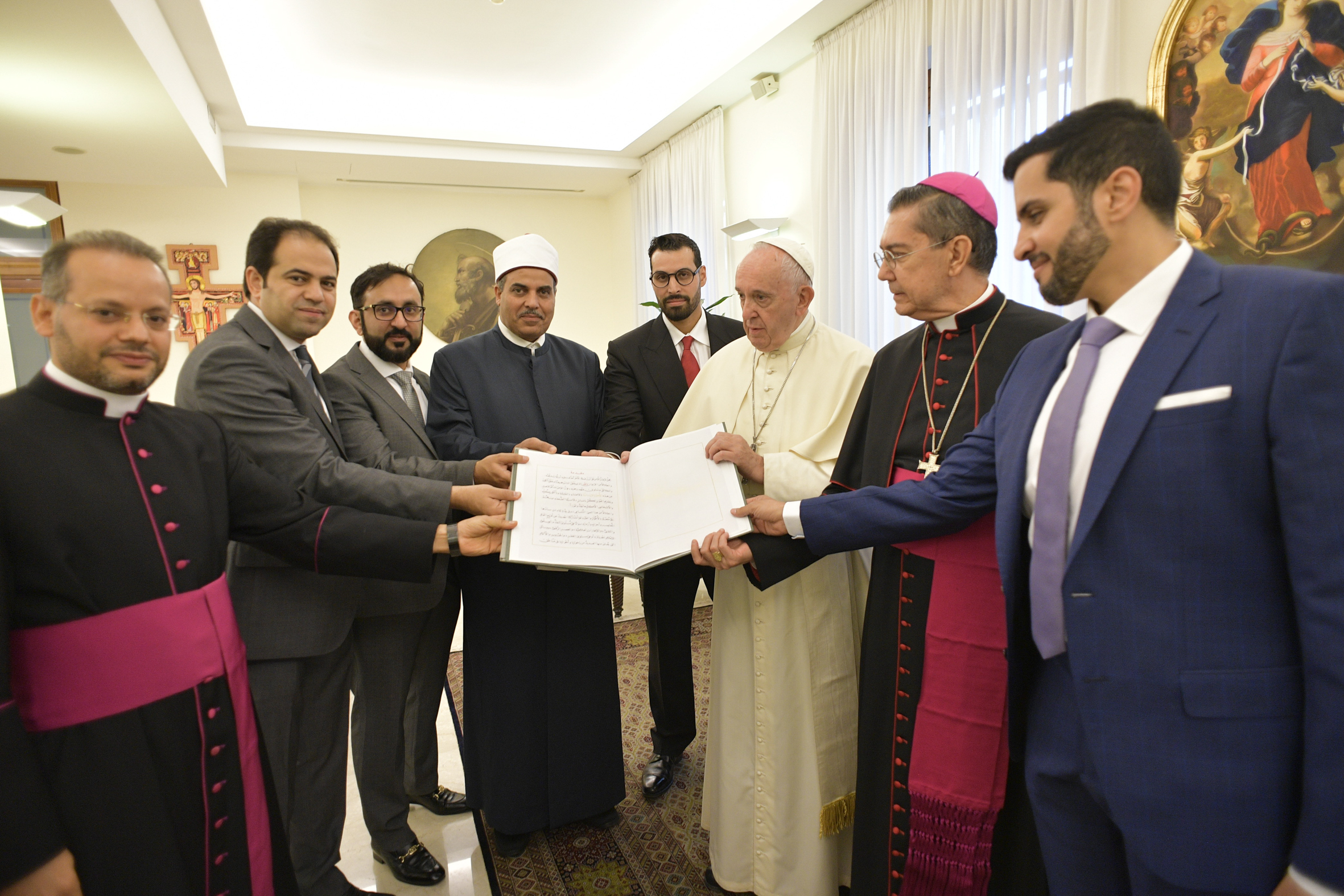 Comité pour le Document sur la Fraternité humaine © Vatican Media