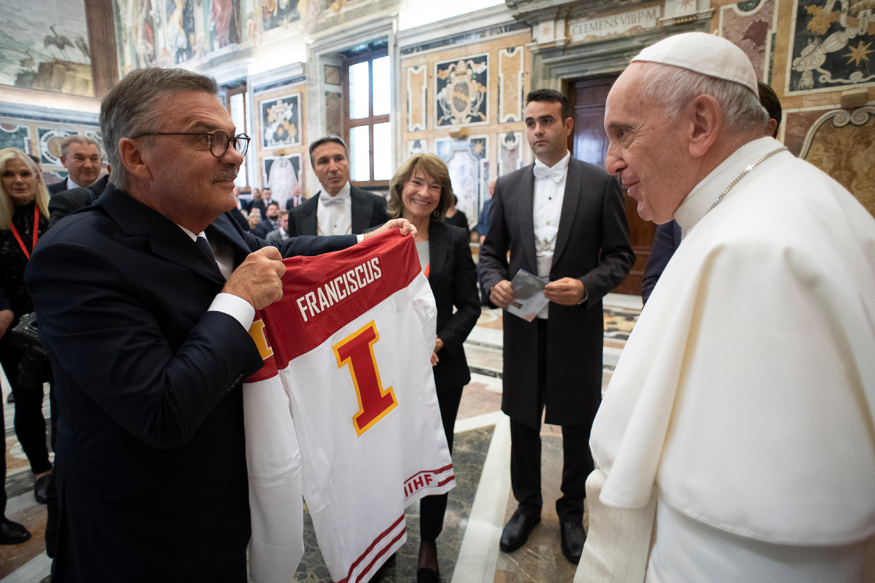 Fédération internationale de hockey sur glace © Vatican Media